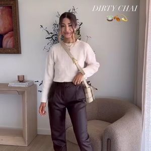 Women's Cream Sweater - Crew Neck